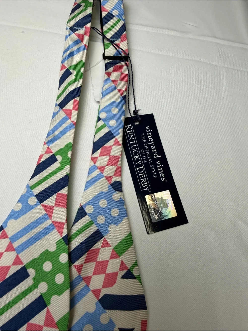 Vineyard Vines Multicolor Patterned Kentucky Derby Styled Bow Tie
